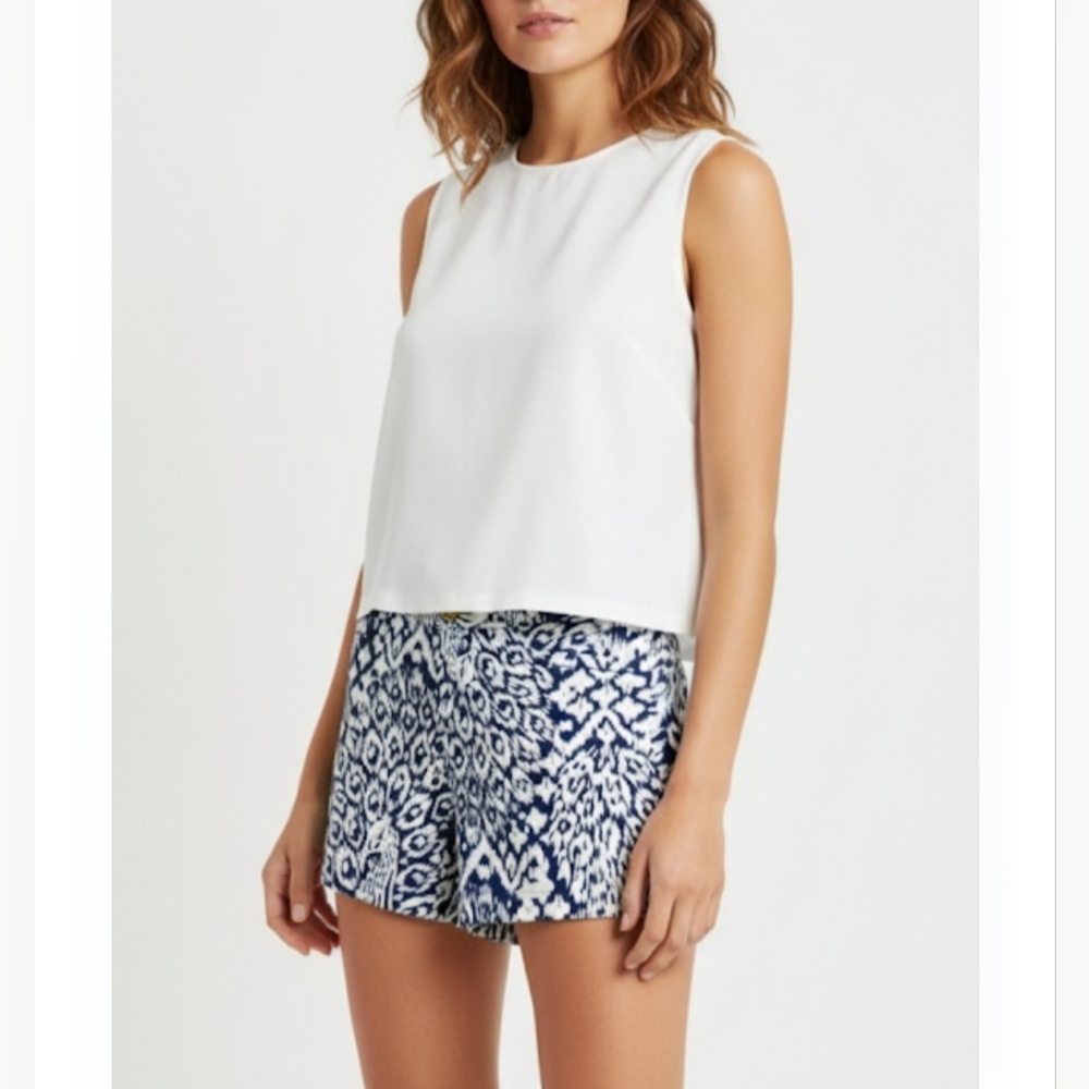 Lilly Pulitzer Kelly Stretch Shorts Navy White Pineapple Party Size 00
